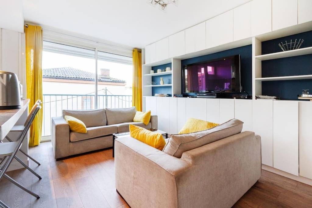 Double Appartement, Saint Michel, Parking, Wifi Tolosa Esterno foto